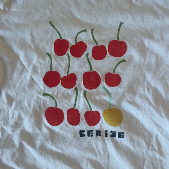Maeve Cerise Graphic Tee, xs - Picture 2 of 6